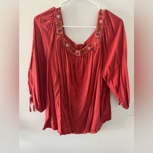 Half sleeve flower shirt